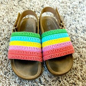 Girls rainbow sandals